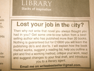 Lost your job in the city?